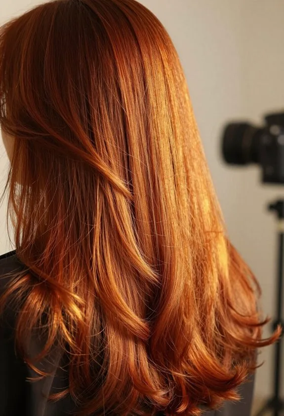 warm auburn hair color