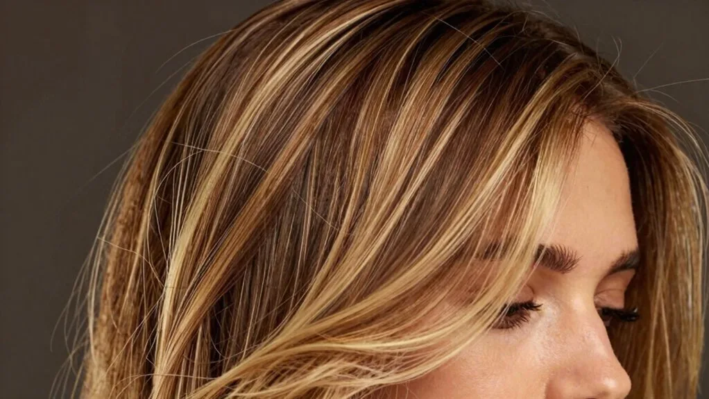 warm blonde with hidden lowlights