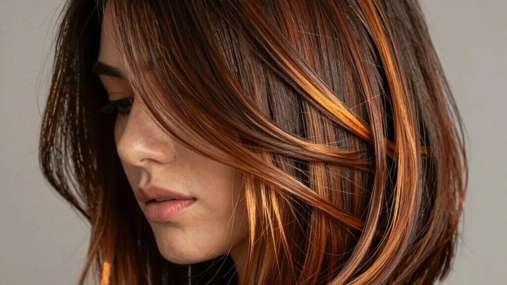 warm caramel highlights technique