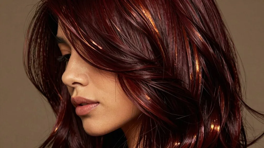 warm cherry cola color tips