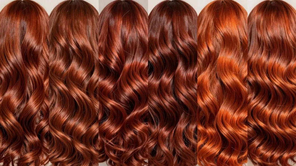 warm copper auburn hairstyles