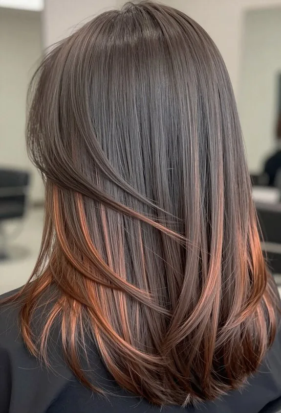 warm copper infused ash brown