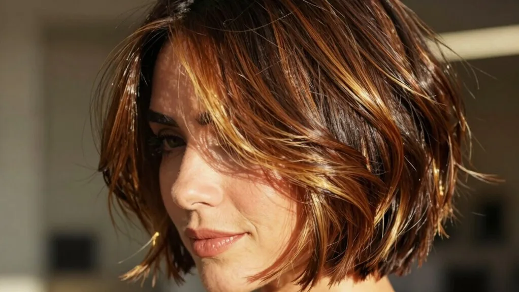 warm dimensional golden brown