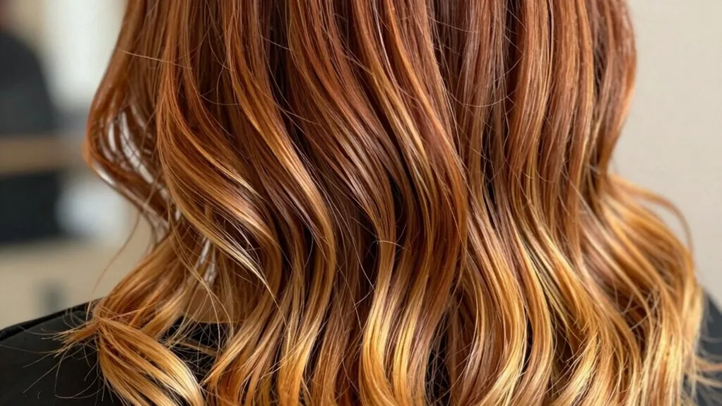 warm golden ombr elegance