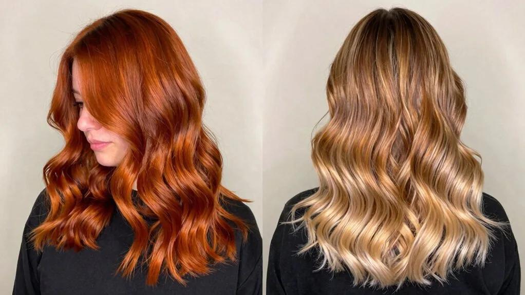 warm gradient hair transformation