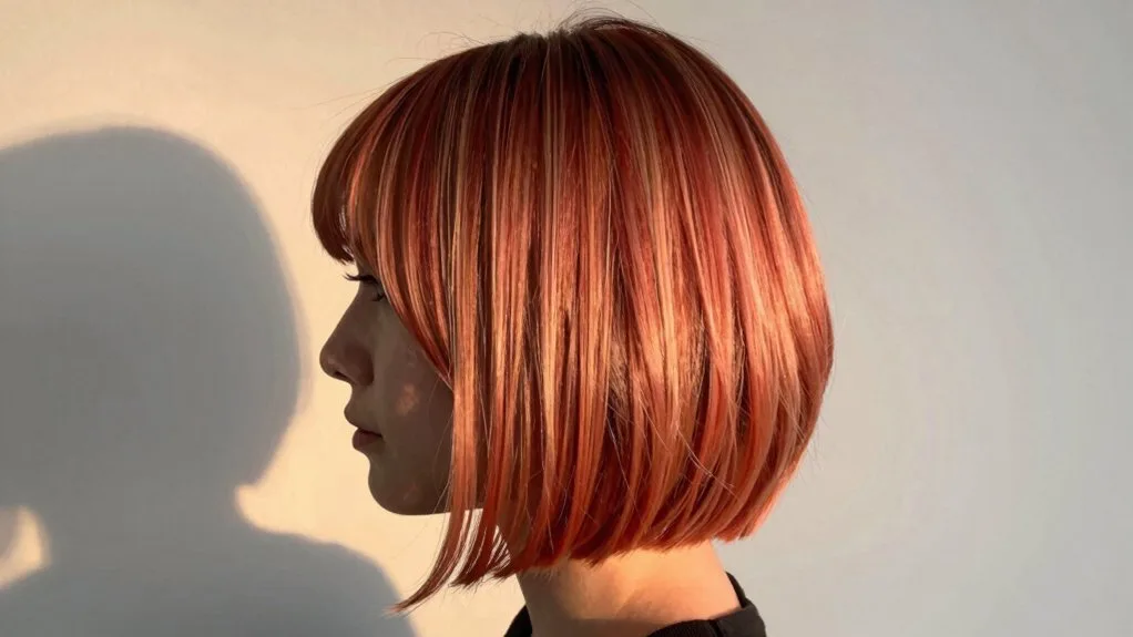 warm gradient side swept colors
