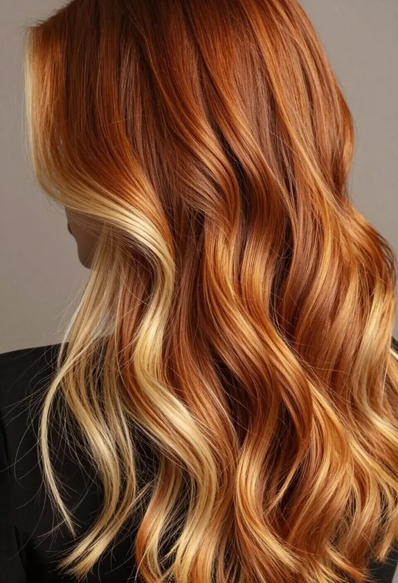 warm honey blonde blend