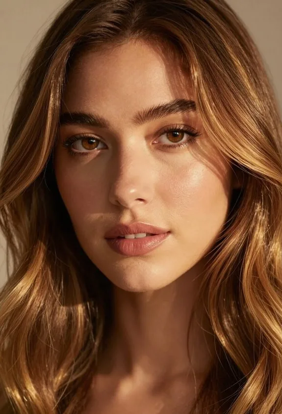 warm honey caramel hair