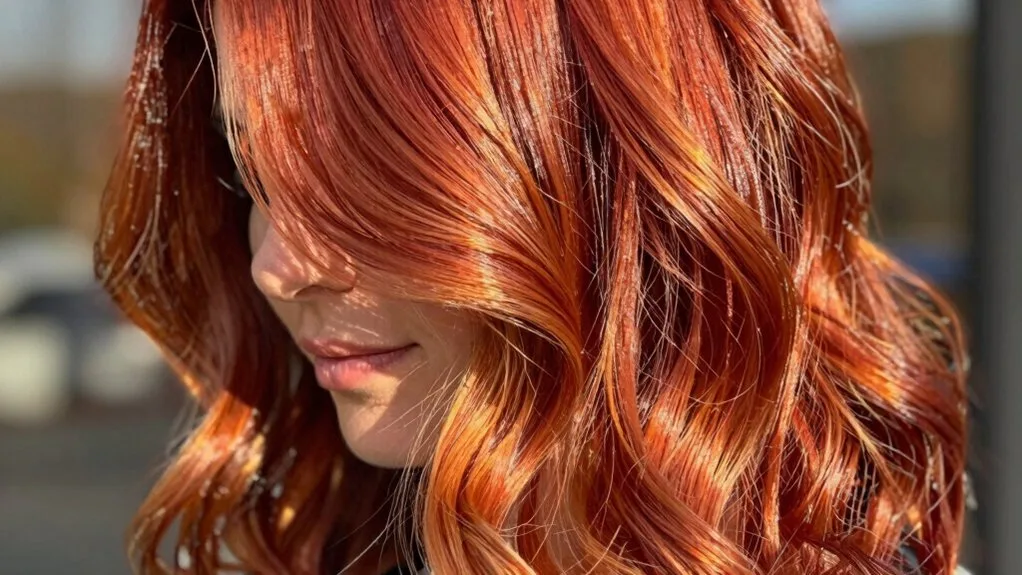 warm red shades glow