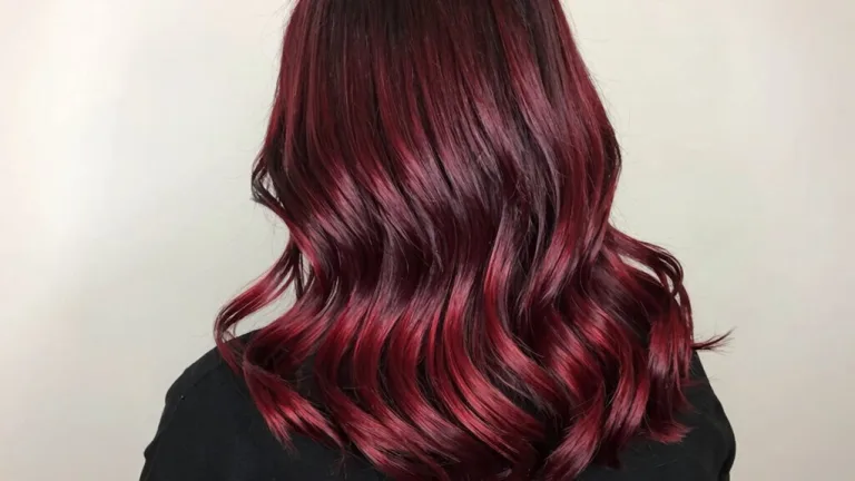 wine red ombre technique